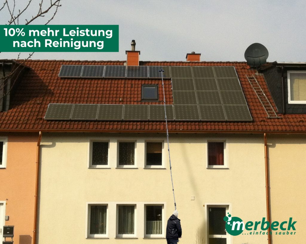 Solaranlagenreinigung mit solar
